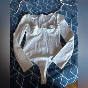 NBD Kara bodysuit in white- revolve